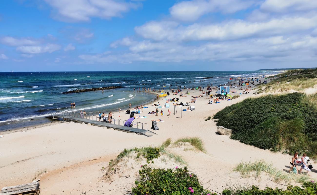 Photo de Liseleje Beach avec sable lumineux de surface