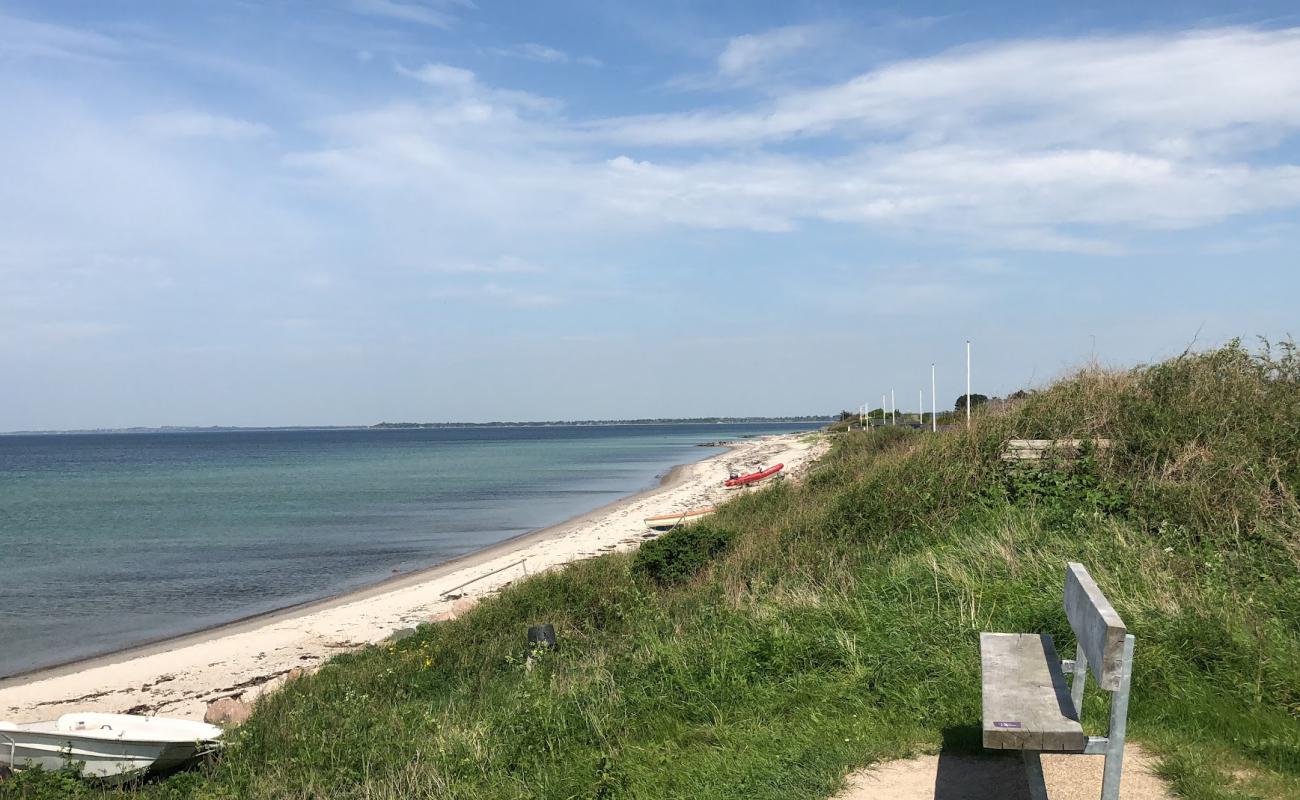 Photo de Svenstrup Beach avec sable lumineux de surface