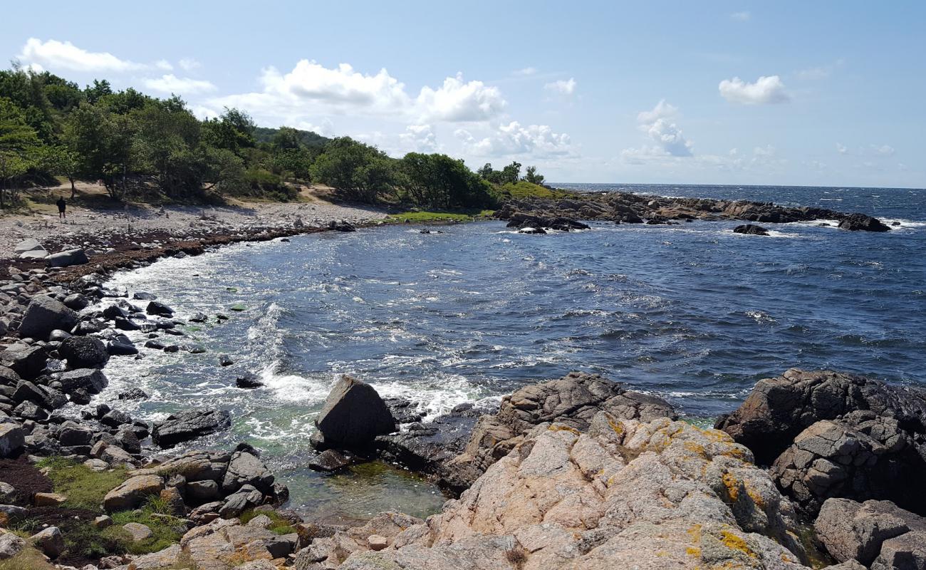 Photo de Stentarne Strand avec roches de surface