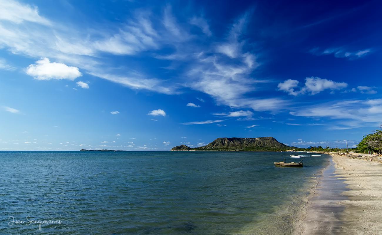 Photo de Playa Juan de Bolanos avec sable clair avec caillou de surface