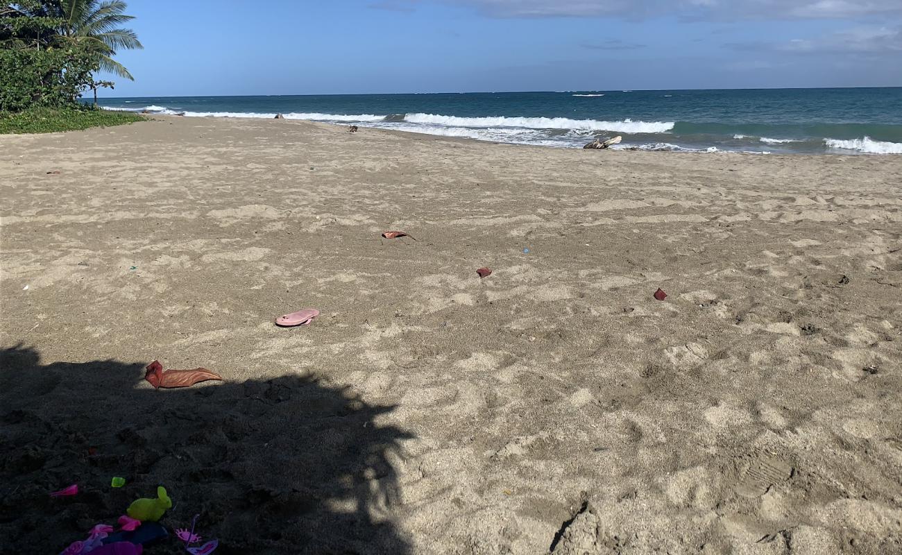 Photo de Playa la Ermita avec sable lumineux de surface