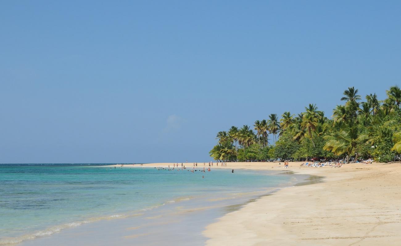 Photo de Playa Punta Popy avec sable fin et lumineux de surface