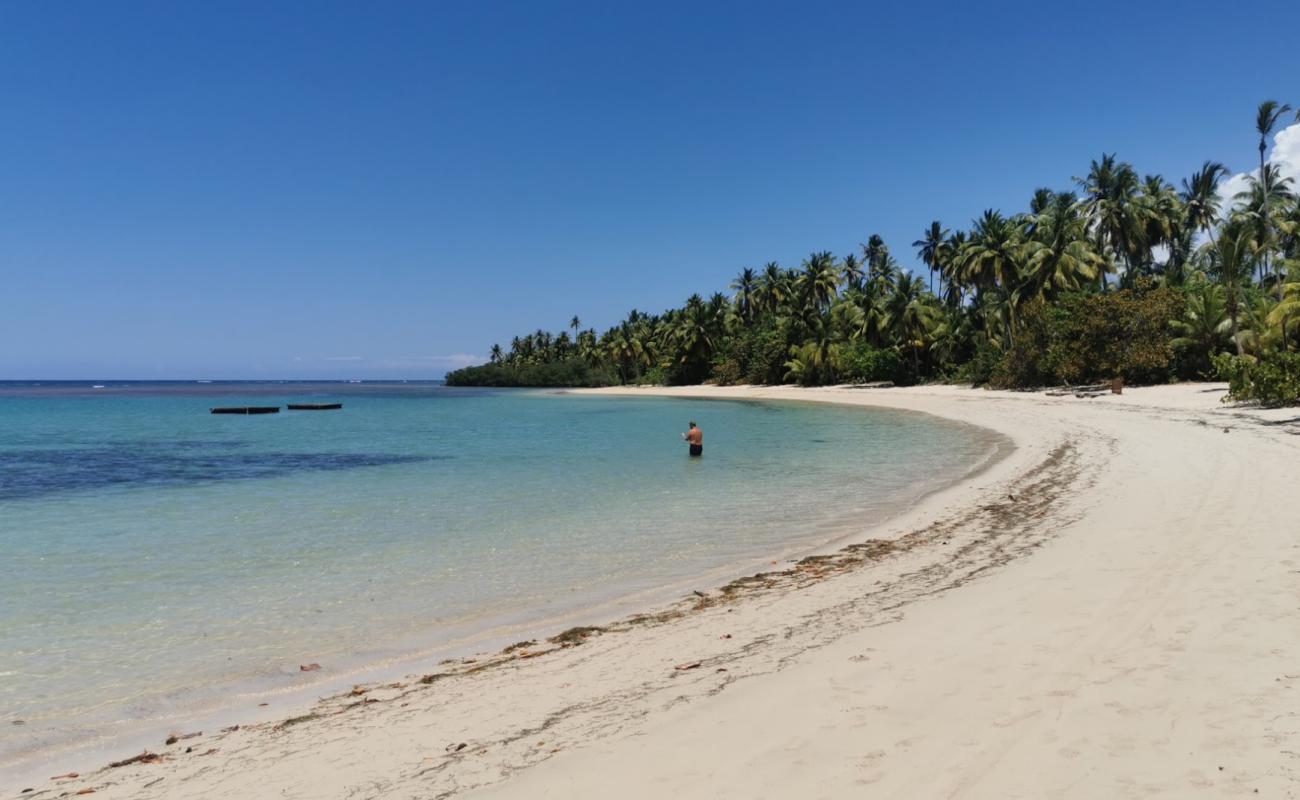 Photo de Playa El Anclon avec sable beige fin de surface