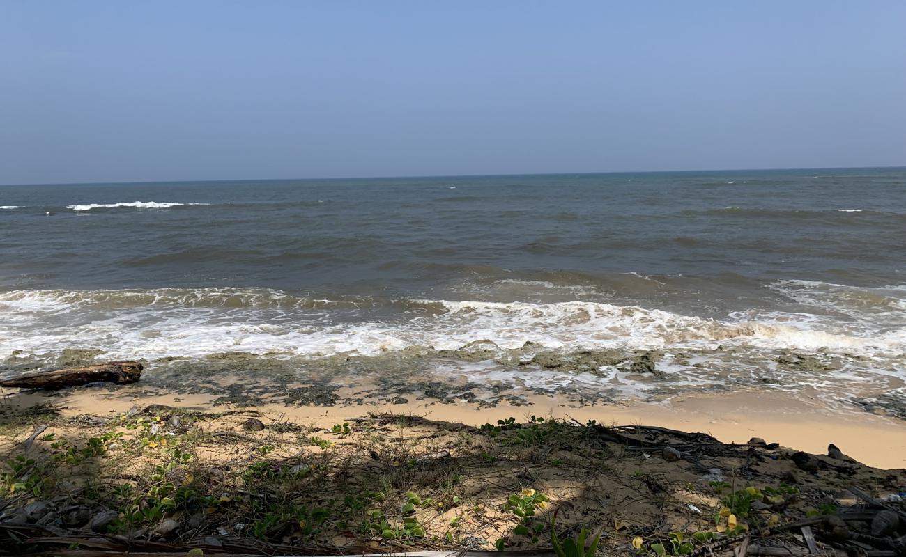 Photo de Playa Nisibon avec sable gris & rochers de surface