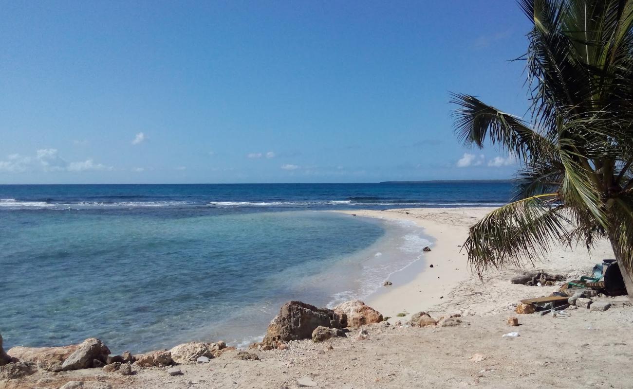 Photo de Caleta beach avec sable fin et lumineux de surface