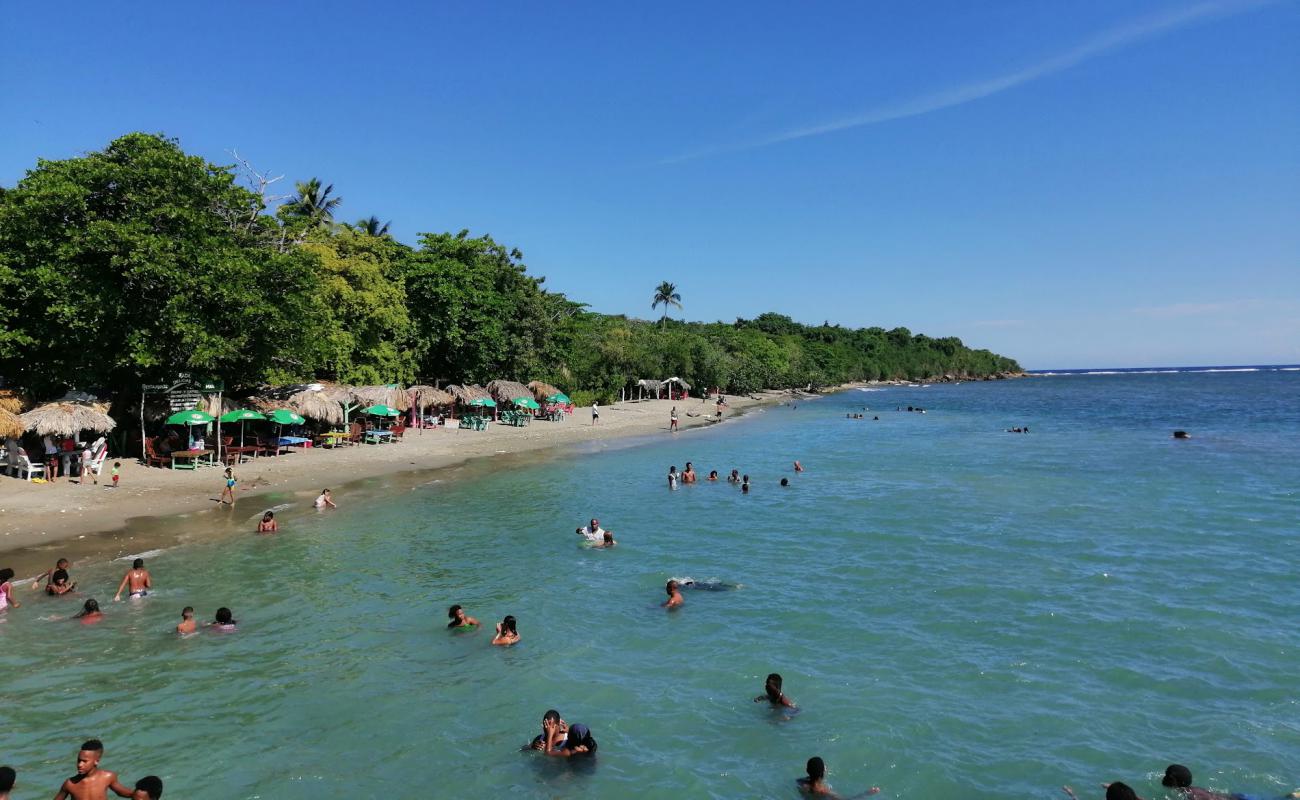 Photo de Palenque beach avec sable gris de surface