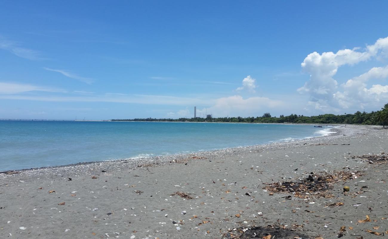 Photo de Nizao beach avec sable gris de surface