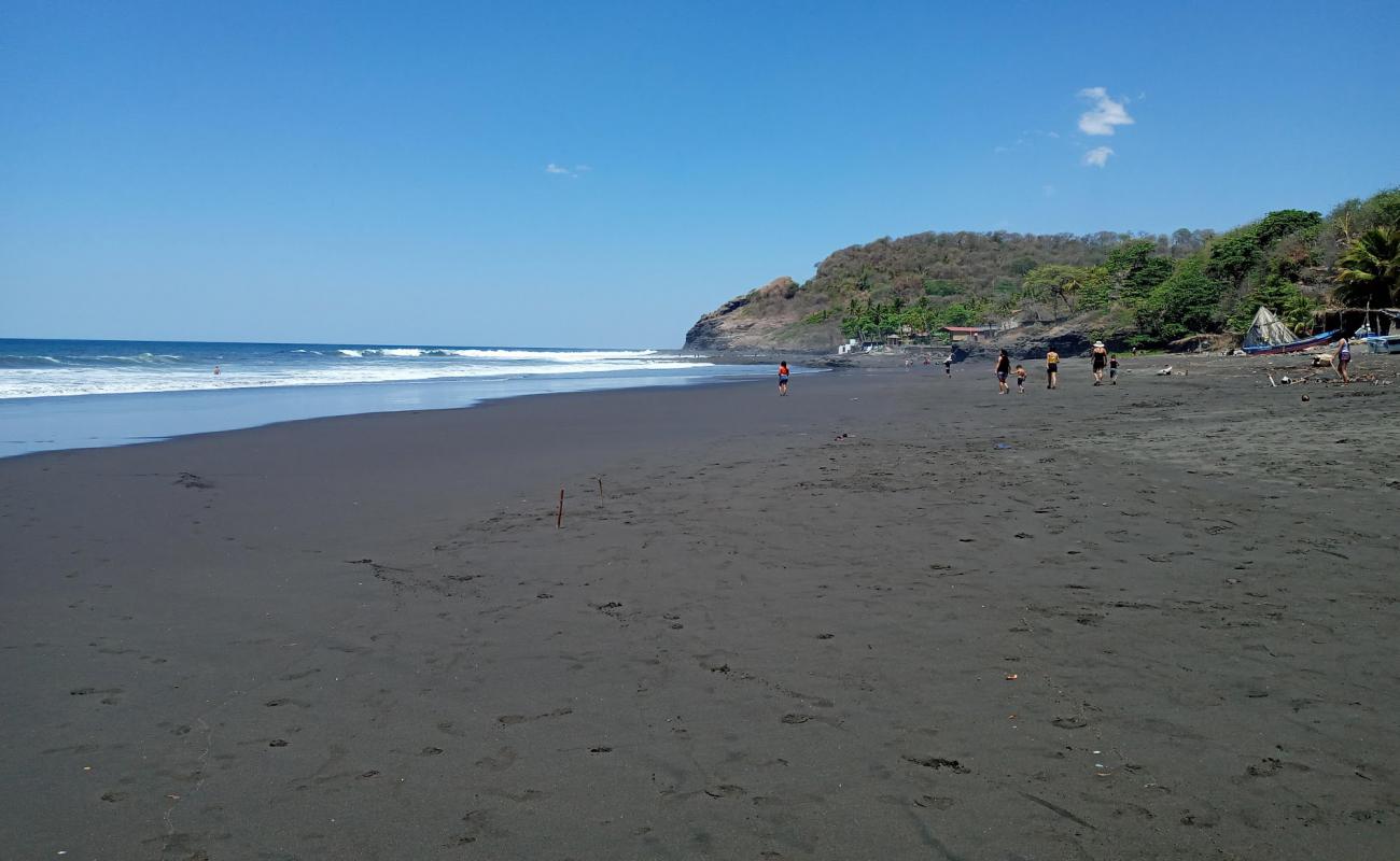 Photo de Mizata beach avec sable gris de surface