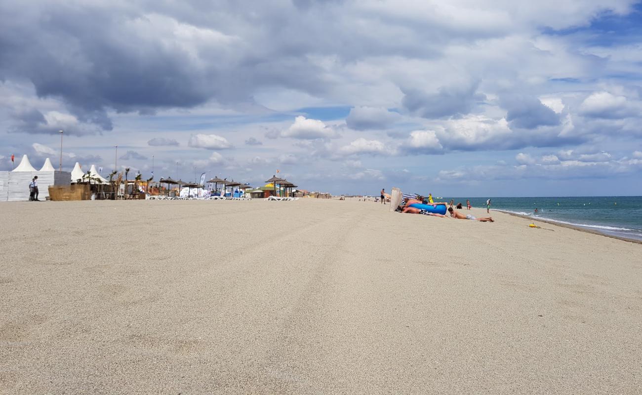 Photo de Plage Barcares avec sable beige fin de surface