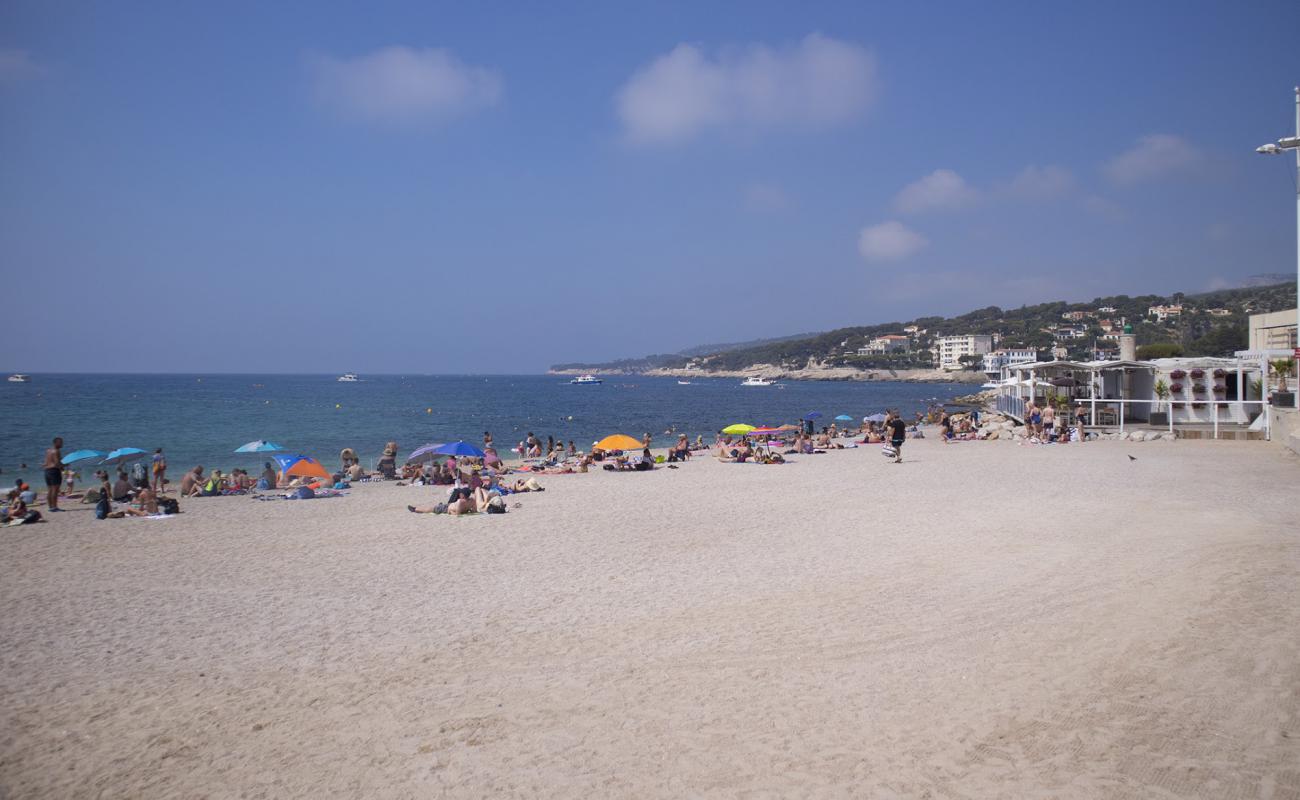 Photo de Plage de la Grande Mer avec sable lumineux de surface