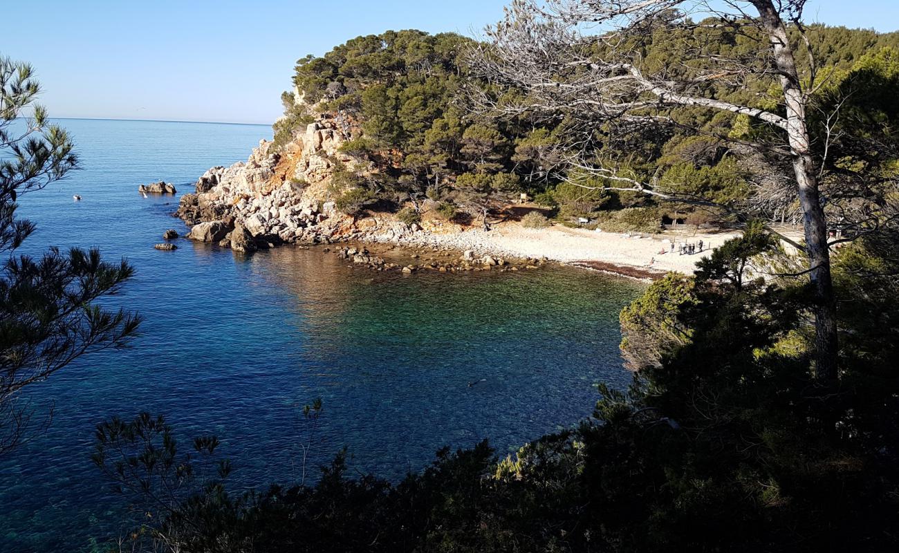 Photo de Plage des Engraviers avec terrain rocheux de surface