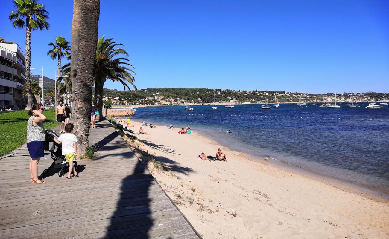 Photo de Plage centrale avec sable beige de surface