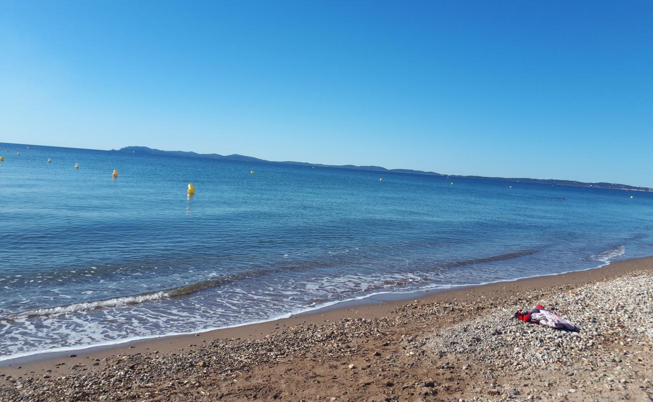 Photo de Plage d'Ayguade avec sable beige & galets de surface
