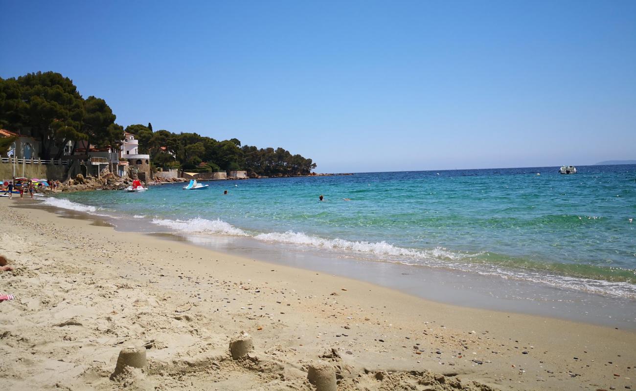 Photo de Aiguebelle beach avec sable lumineux de surface