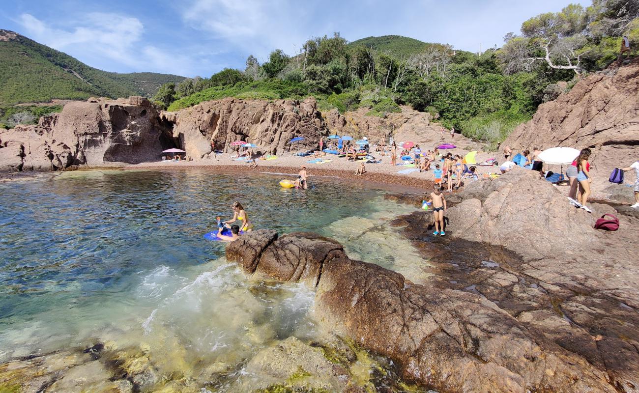 Photo de Plage de Maupas avec caillou brun de surface