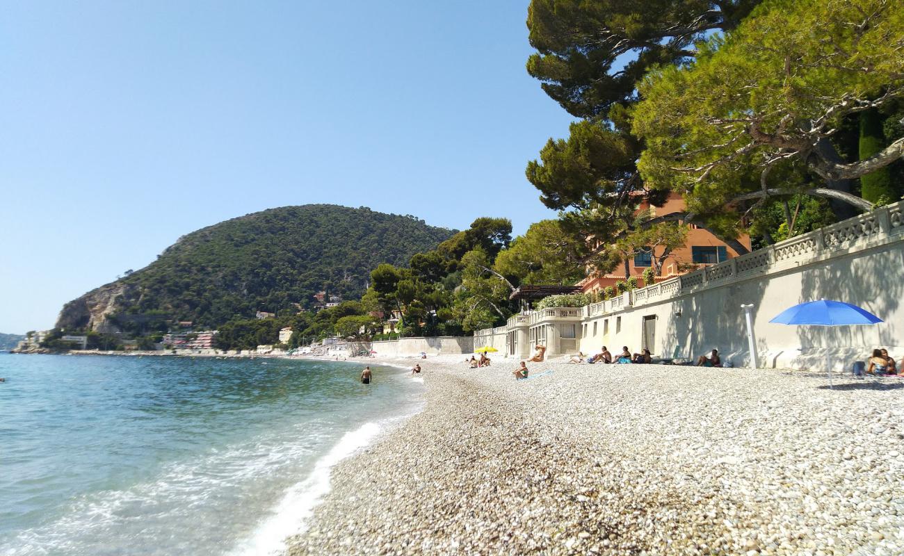 Photo de Plage d'Eze-sur-Mer avec caillou fin clair de surface