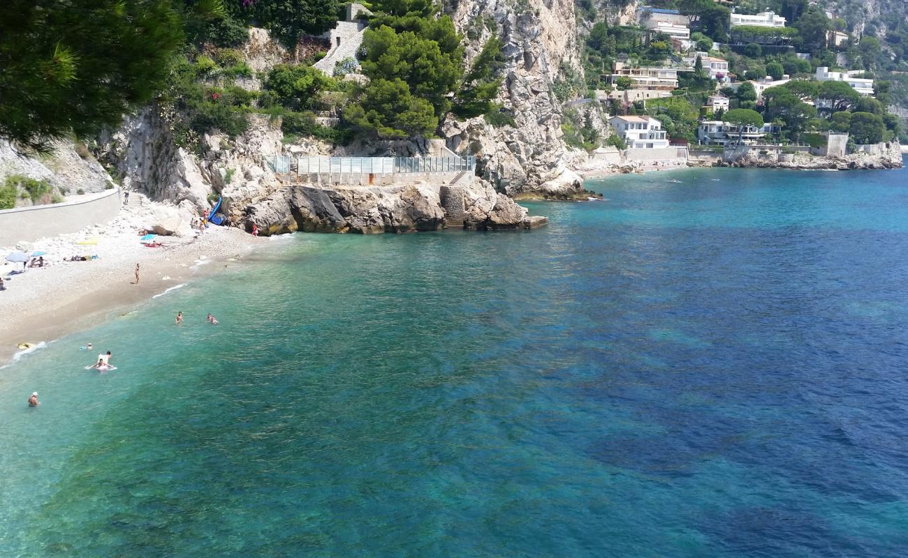 Photo de Plage d'Eze-sur-Mer avec caillou fin clair de surface