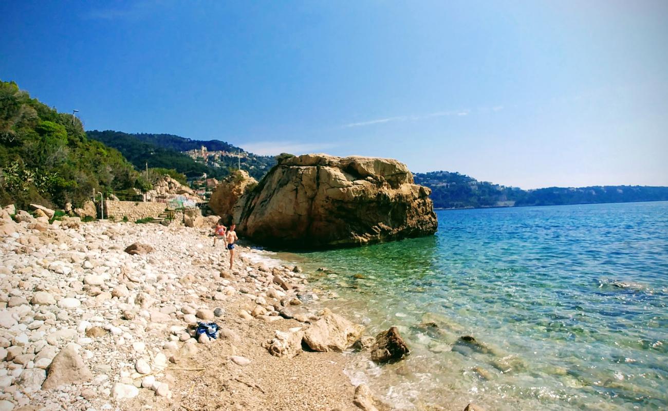 Photo de Plage du Rocher avec roches de surface