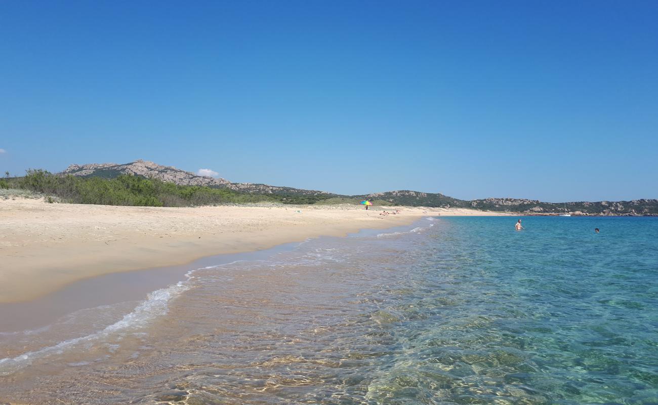 Photo de Plage de Tralicetu avec sable fin et lumineux de surface