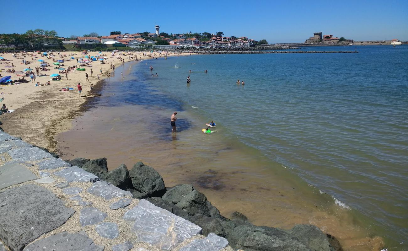 Photo de Plage de Ciboure avec sable beige de surface