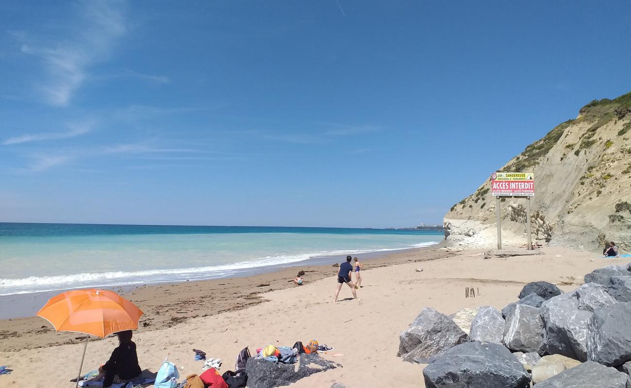 Photo de Plage de Bidart avec sable lumineux de surface