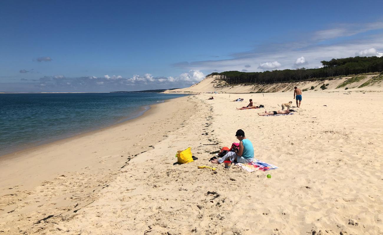 Photo de Plage du Petit Nice avec sable fin blanc de surface