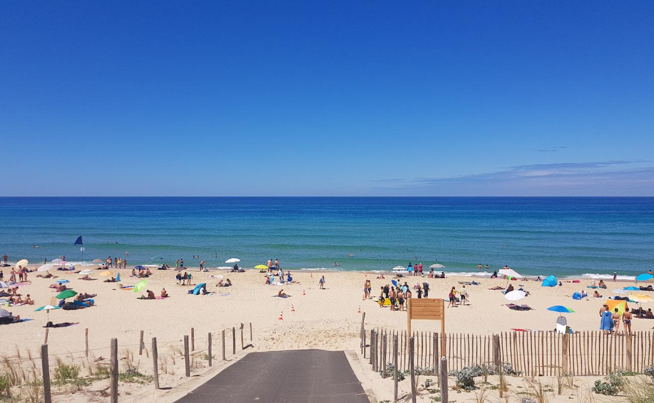 Photo de Plage le Porge avec sable blanc de surface