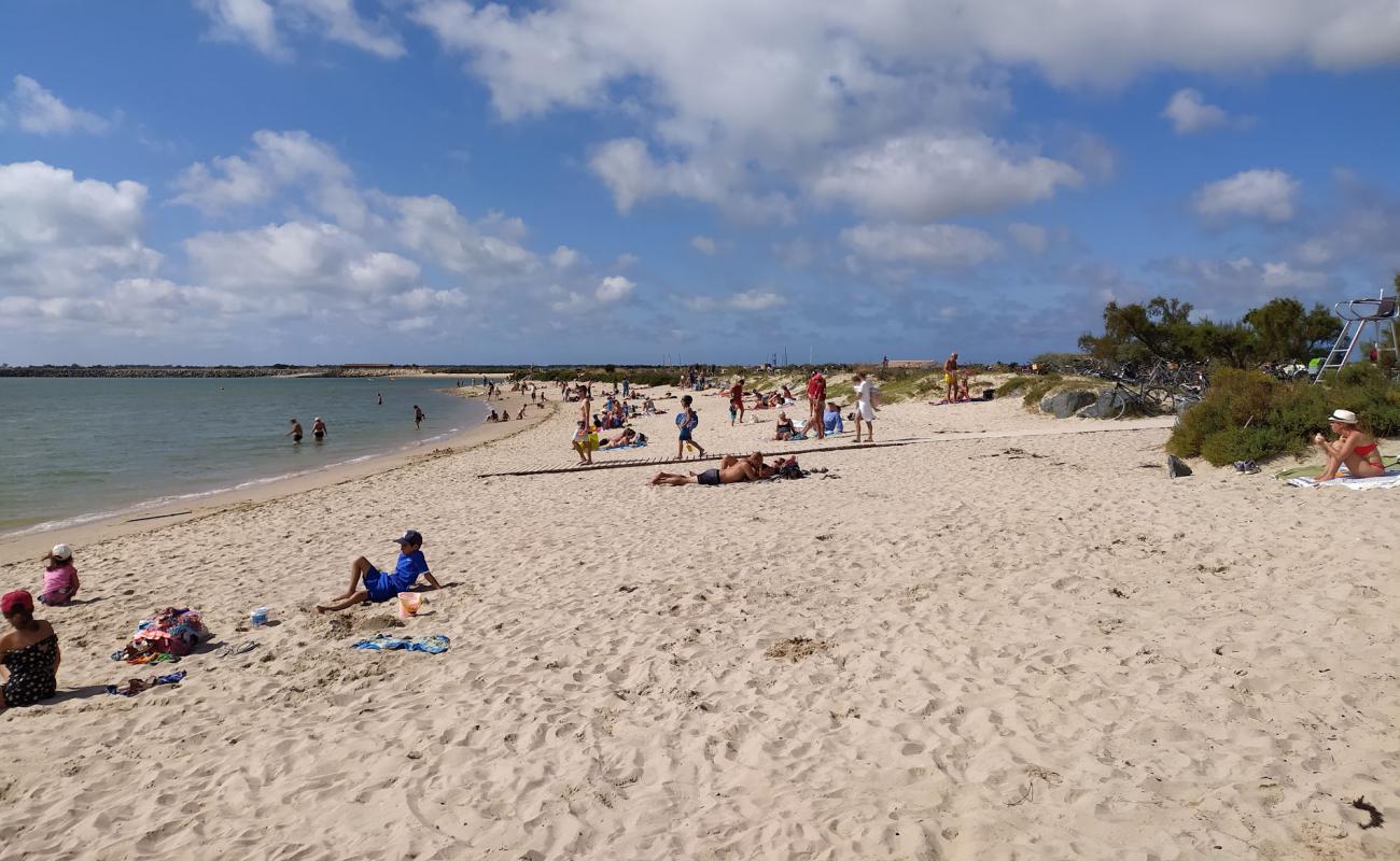 Photo de Grouin beach avec sable blanc de surface