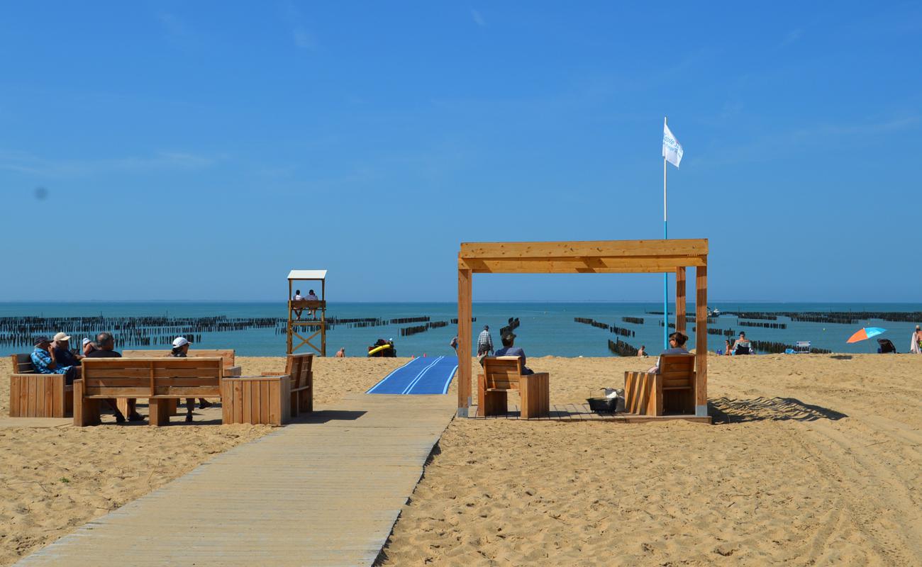 Photo de Belugas beach avec sable beige de surface