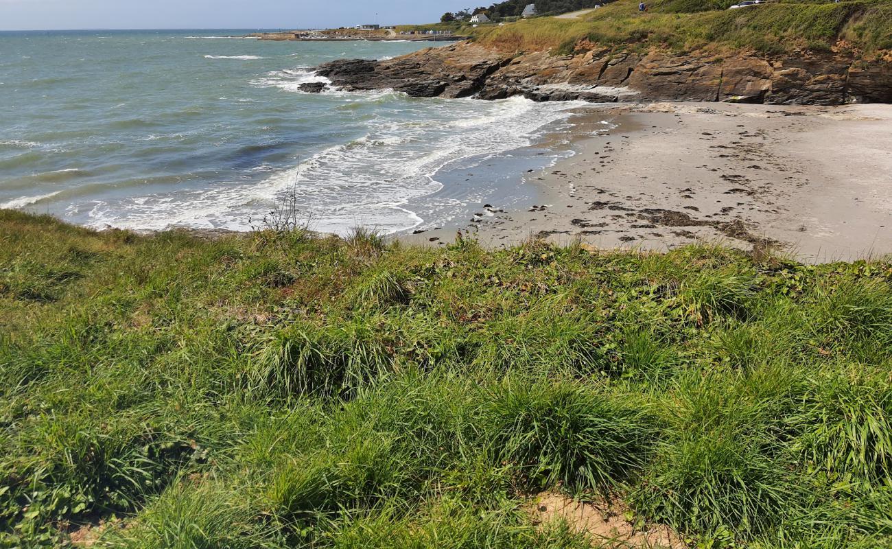 Photo de Plage du Poulgor avec sable gris de surface