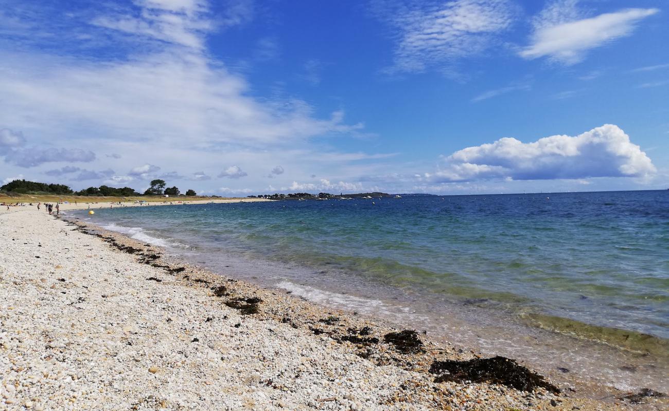 Photo de Plage de Locmariaquer avec sable beige de surface