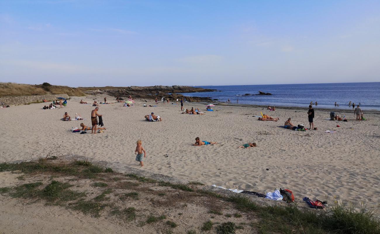 Photo de Plage du Goviro avec sable beige de surface