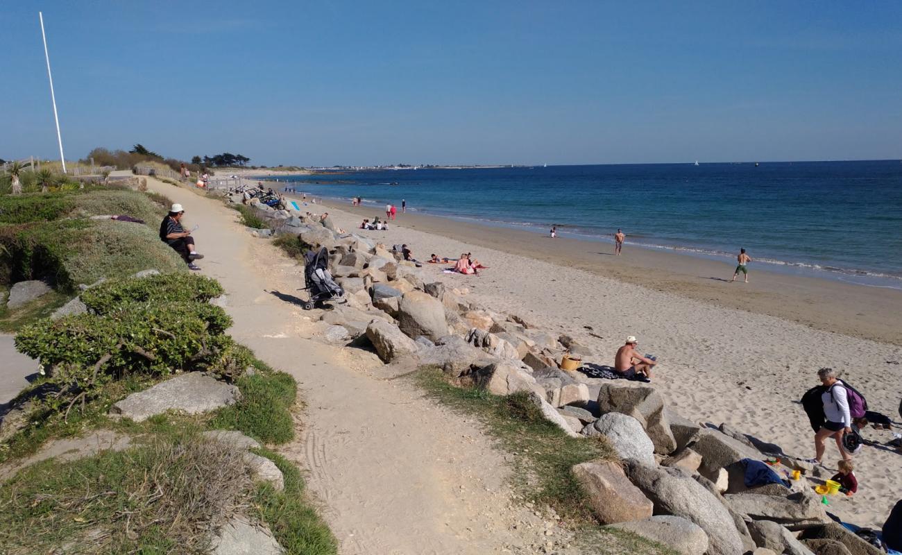 Photo de Lorient Plage avec sable lumineux de surface