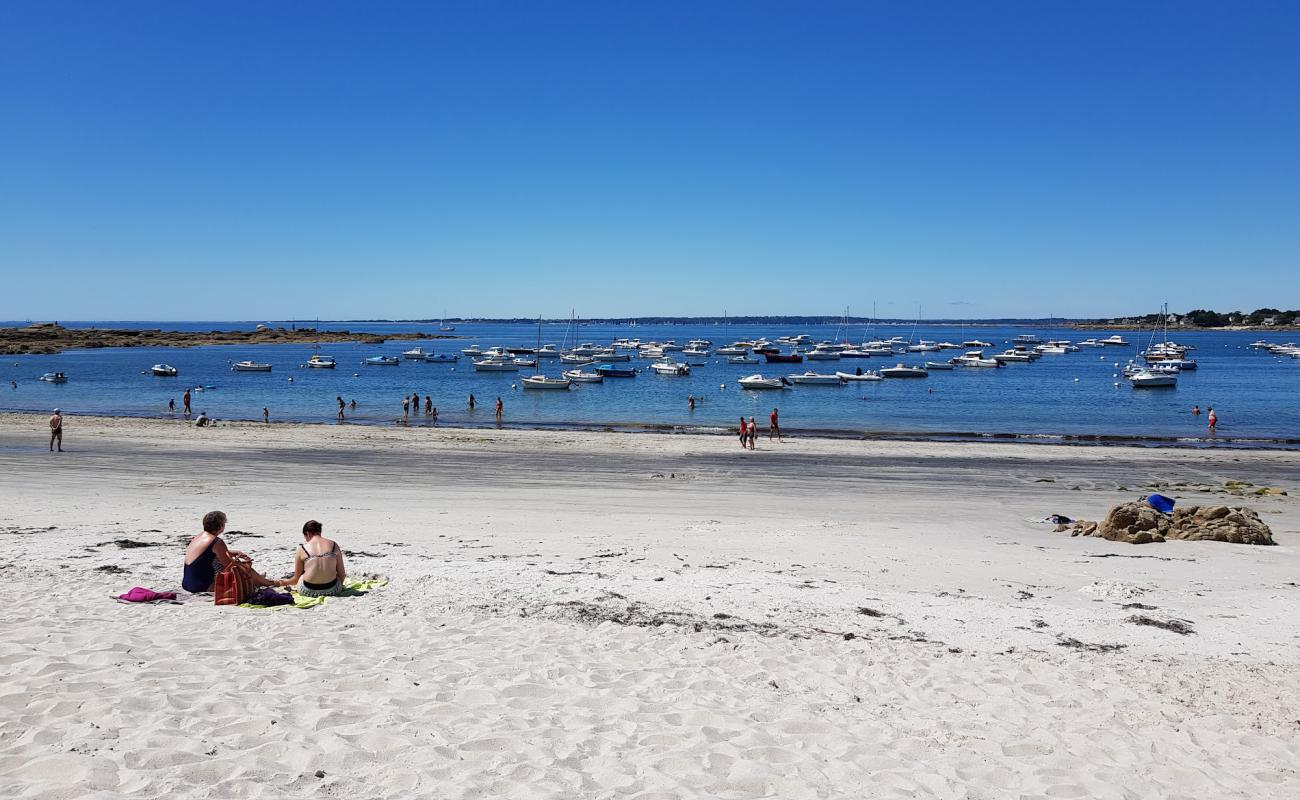 Photo de Plage de Pouldohan avec sable lumineux de surface