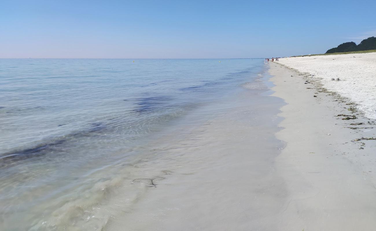 Photo de Plage de kerambigorn avec petits galets blancs de surface