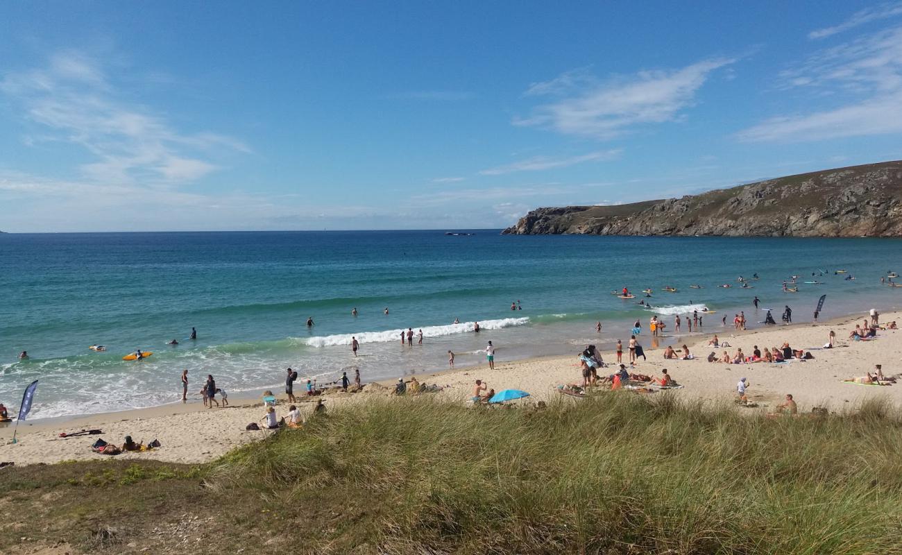 Photo de Baie des Trépassés avec sable beige de surface