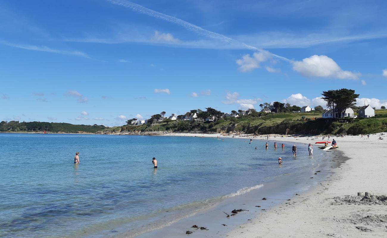 Photo de Plage de Corn ar Gazel avec sable blanc de surface
