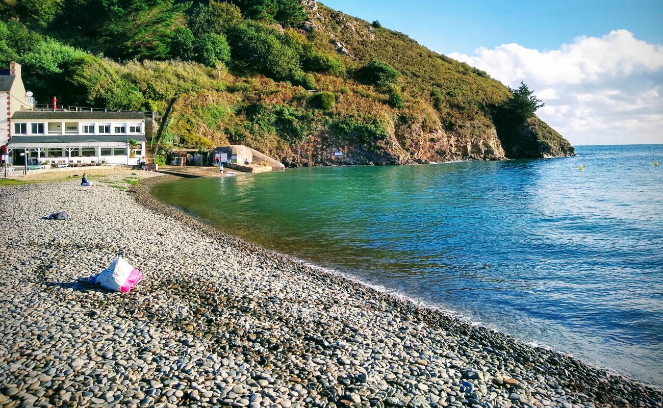 Photo de Plage du Palus avec sable beige & galets de surface