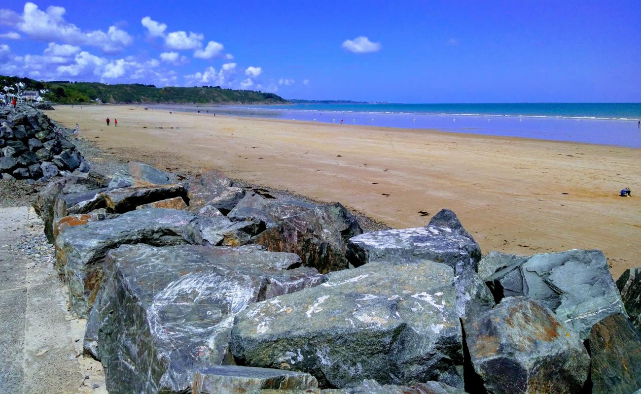 Photo de Plage des Nouelles avec sable clair avec caillou de surface