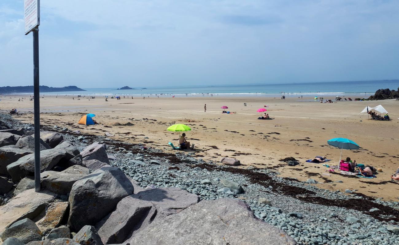 Photo de Plage de Saint-Pabu avec sable beige de surface