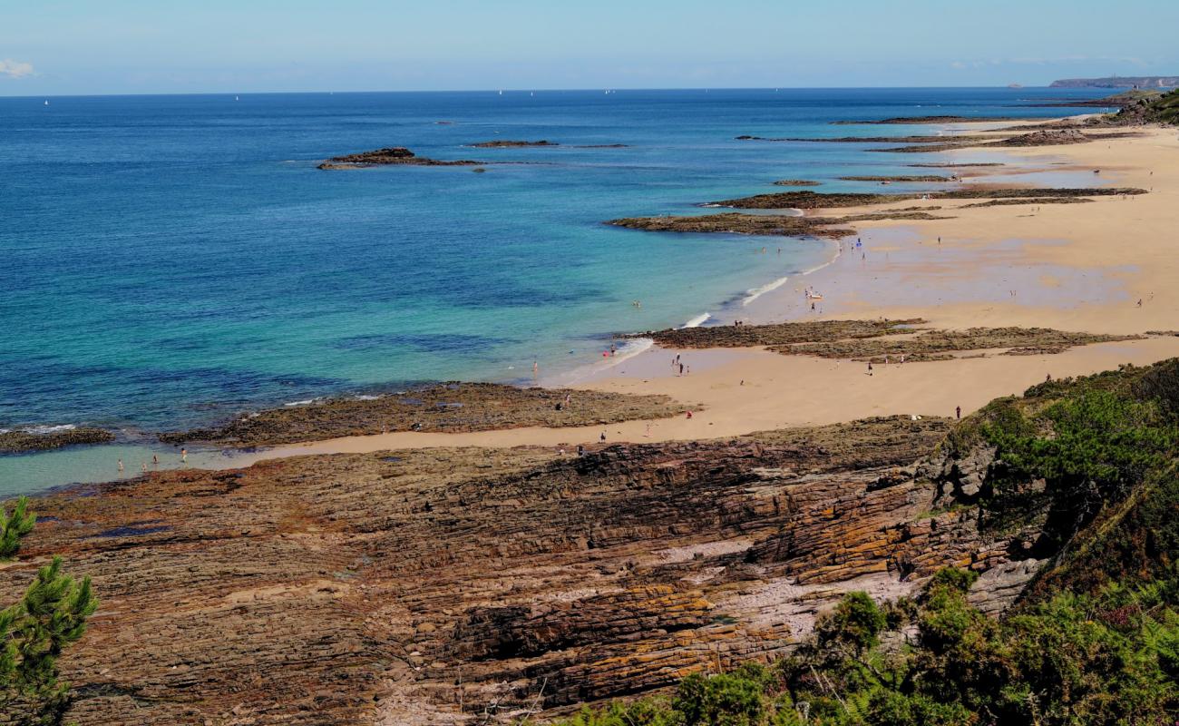 Photo de Plage du Guen avec sable beige de surface