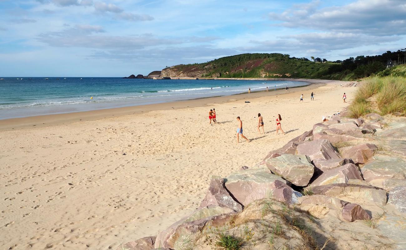 Photo de Plage des Montier avec sable beige de surface