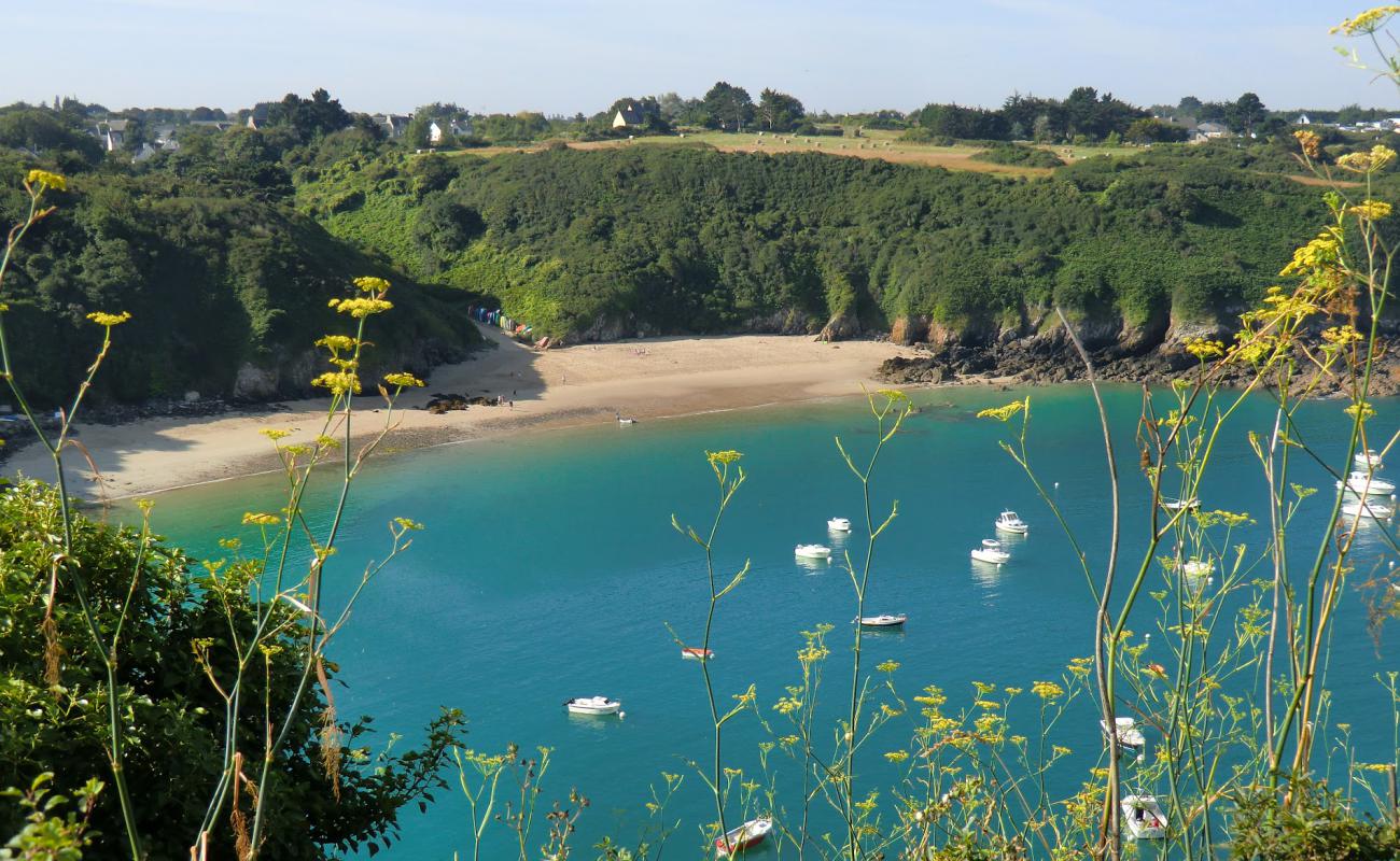 Photo de Plage de la Fresnaye avec sable beige de surface