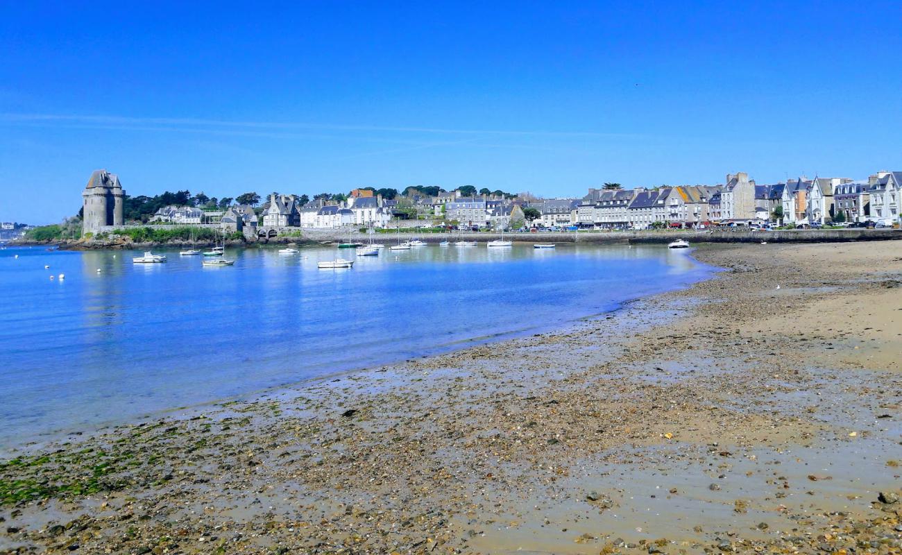 Photo de Plage de Solidor avec sable gris & galets de surface