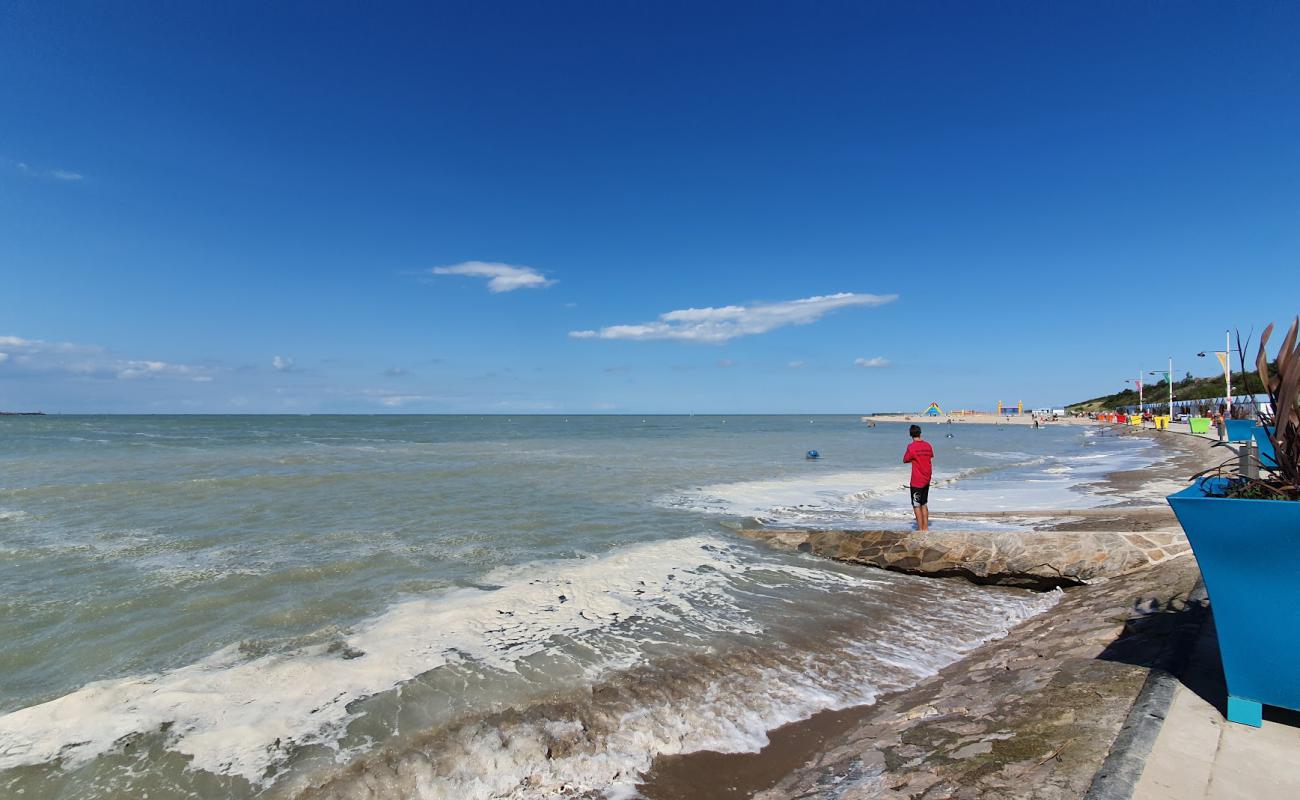 Photo de Petit-Fort-Philippe Beach avec sable brun de surface