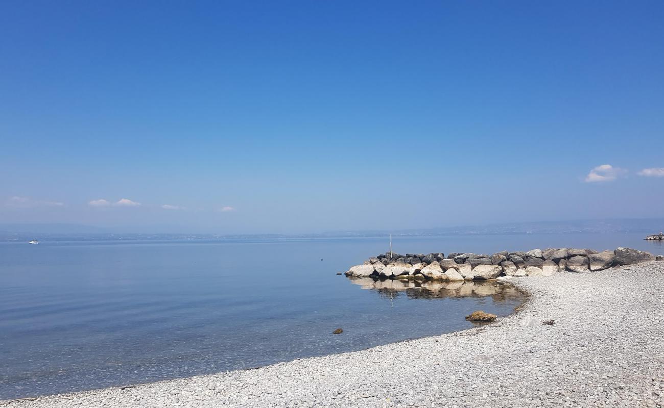 Photo de Plage de la Chataigneraie avec petits galets gris de surface