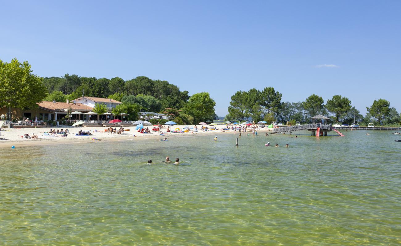 Photo de Plage de Maguide Biscarrosse avec sable lumineux de surface