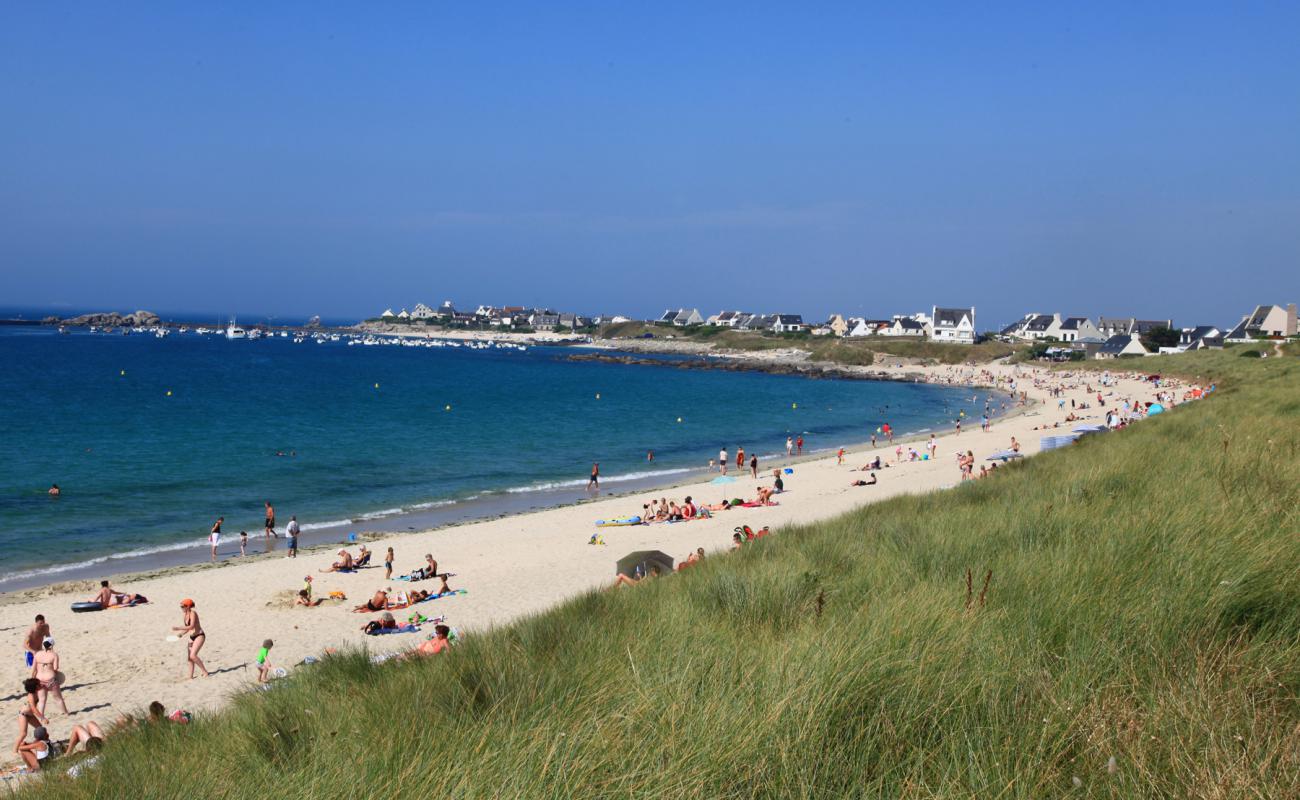 Photo de Plage de Plouescat avec sable beige de surface