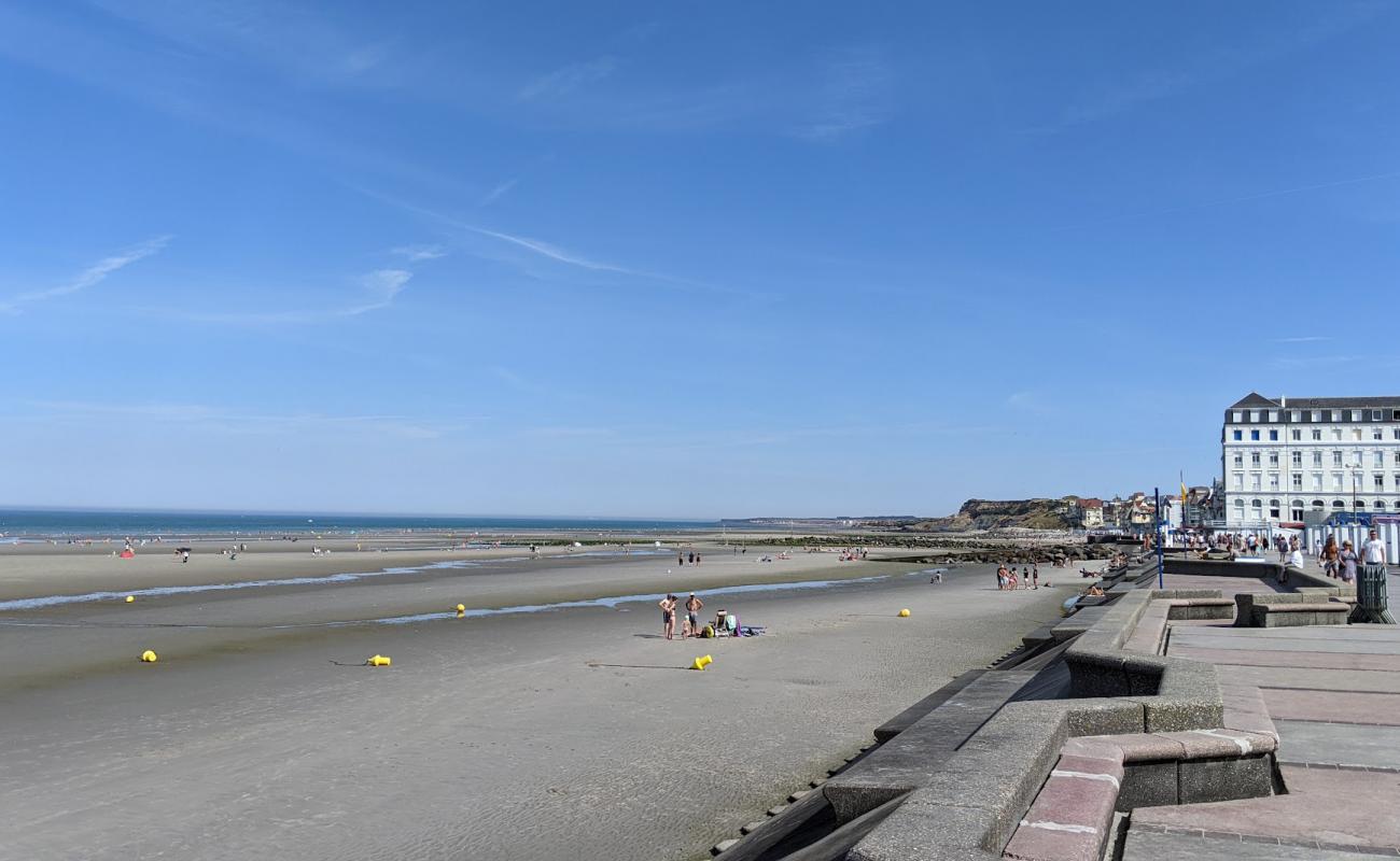 Photo de Plage de Wimereux avec sable lumineux de surface