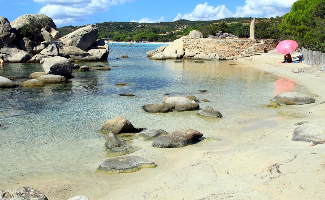 Photo de Plage Tamaricciu avec sable lumineux de surface